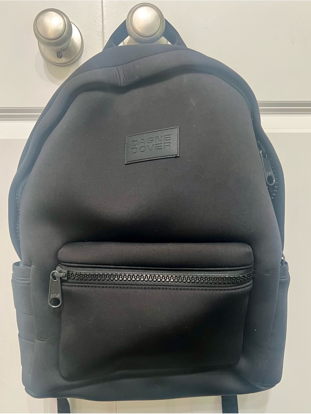 Dagne Dover Large Dakota Backpack Onyx Neoprene Travel Laptop Bag